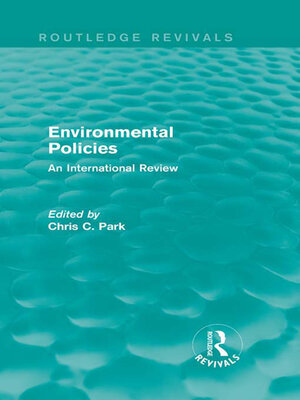 cover image of Environmental Policies (Routledge Revivals)
